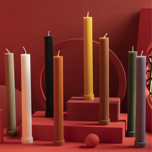70s Style Pillar Candles